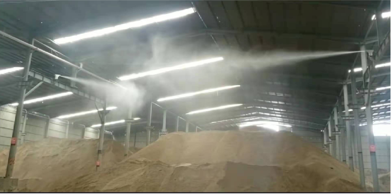 車(chē)間噴霧霧樁降溫降塵